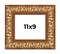 Photo Size Modern Shadow Box 1" Depth Gold Frame - UV Acrylic, Backing, Hanging Hardware